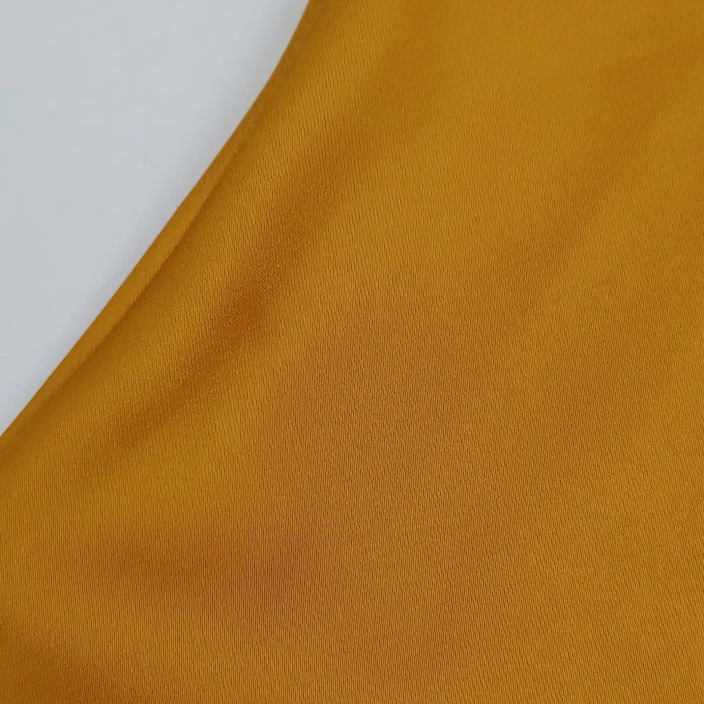All Saints Hadley Slip Dress 0 Women Cowl Neck Satin Side Slit In Ochre Yellow